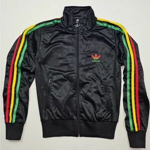 SOLD Adidas Originals Women Firebird Rasta Colorful Jamaica Bob Marley Jacket